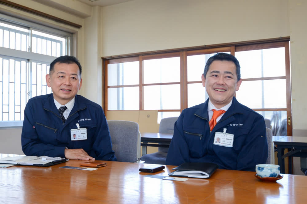 中村顕社長と中村大二郎専務